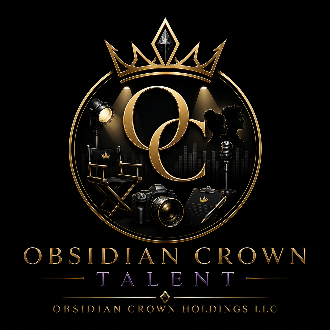 Obsidian Crown Talent Logo